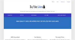 Desktop Screenshot of buyfakelikes.com